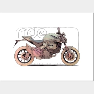 Ride ducati monster cyber Posters and Art